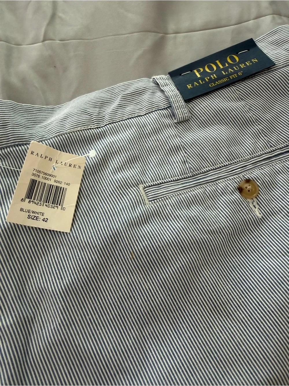 Polo Ralph Lauren Classic Fit Striped Shorts 100% Cotton